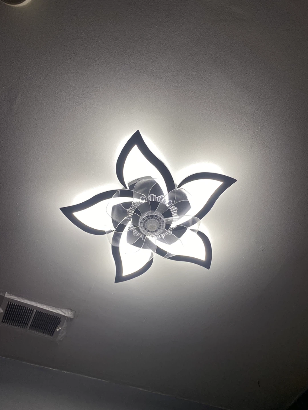 Flower Ceiling Fan Light Fixture