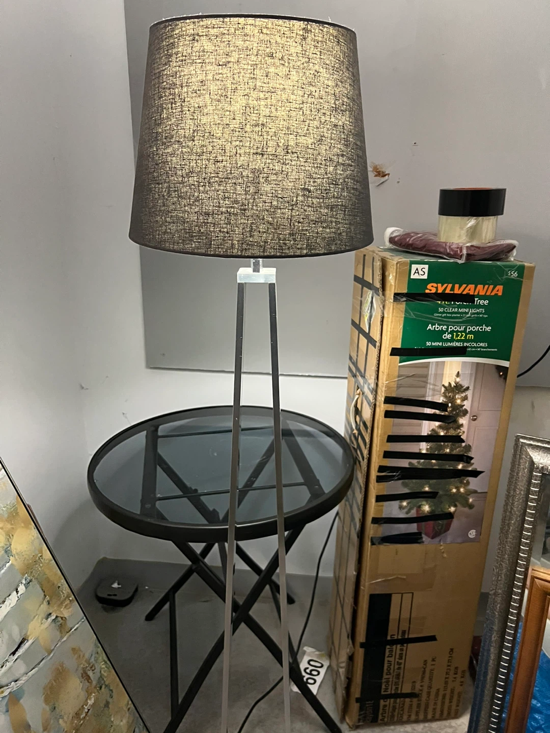 Modern Floor Lamp with Grey Shade - photo 3