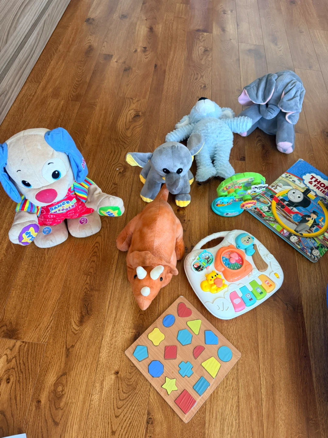 Bundle of Children's Toys: Soft Animals, Books, and Blocks - photo 2