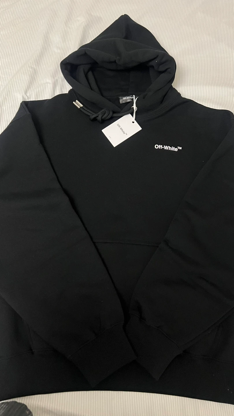 Off-White™ Hoodie Blue, White and Black