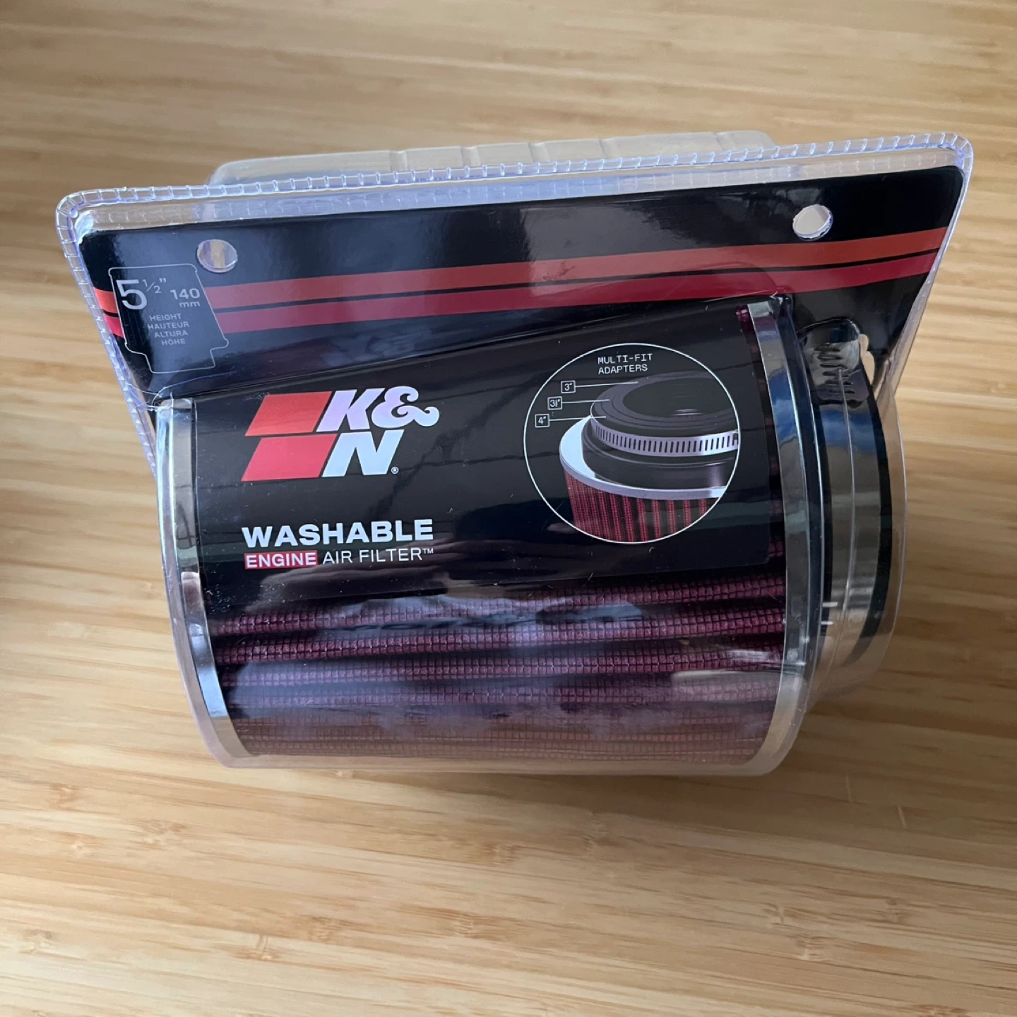 K&N High-Flow Universal Clamp-On Premium Air Filter - photo 2