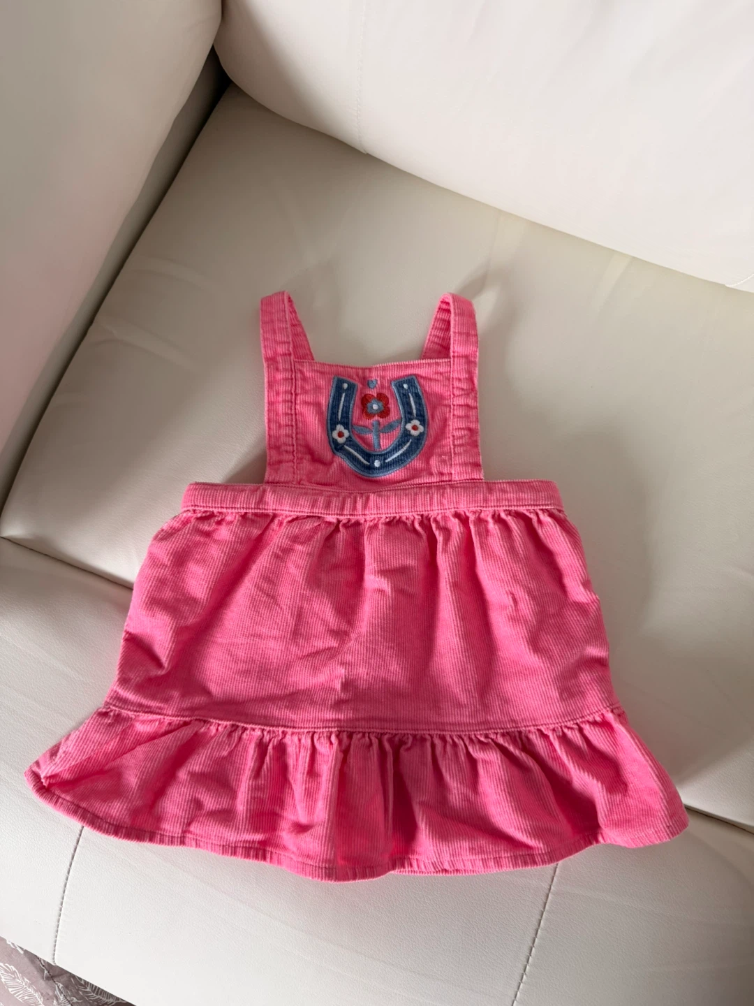 Baby Girl Clothes Lot - Denim Overalls, Dress, Top & Pants - photo 2