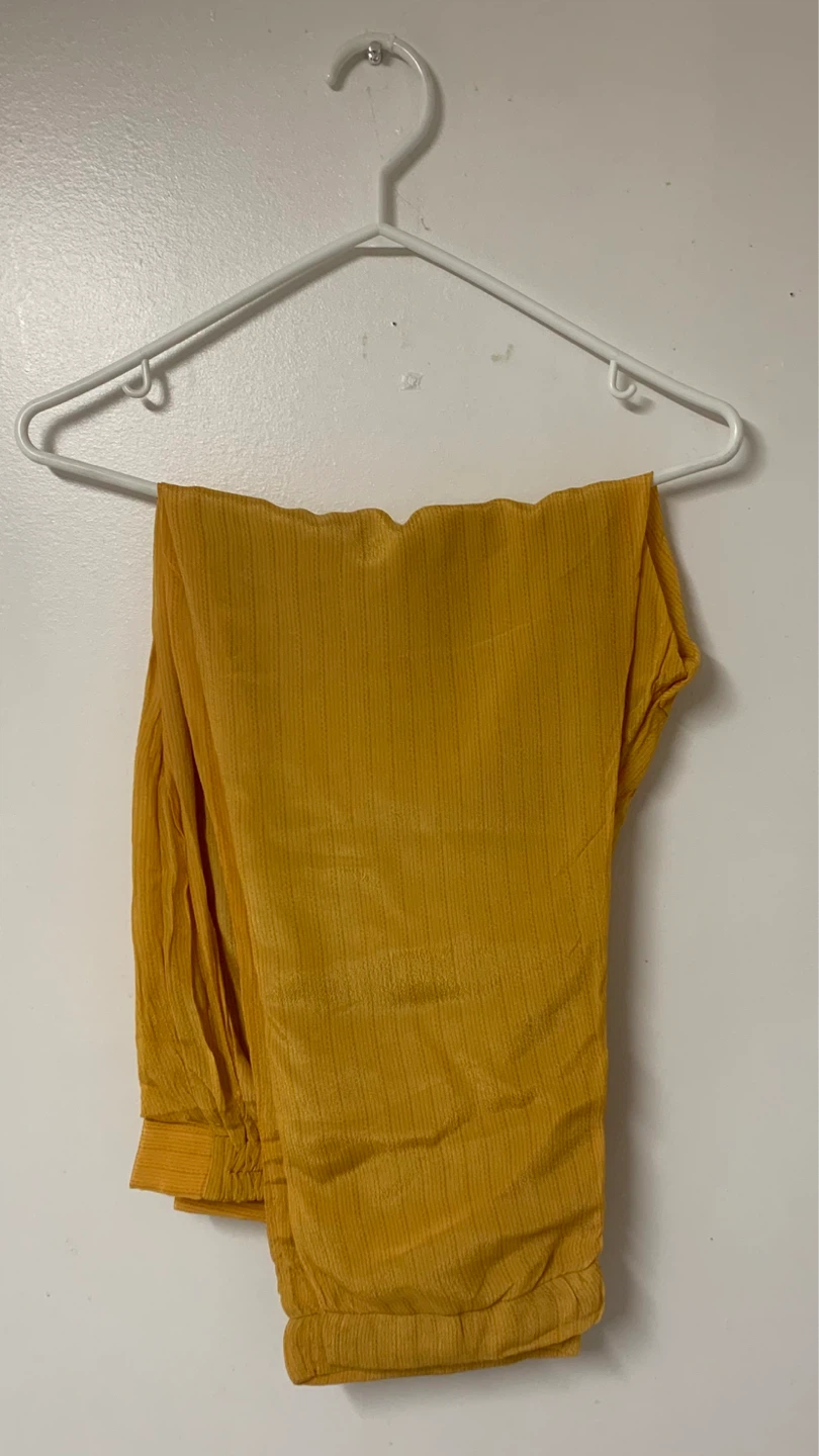 Yellow Embroidered 3-Piece Salwar Kameez Set - photo 5