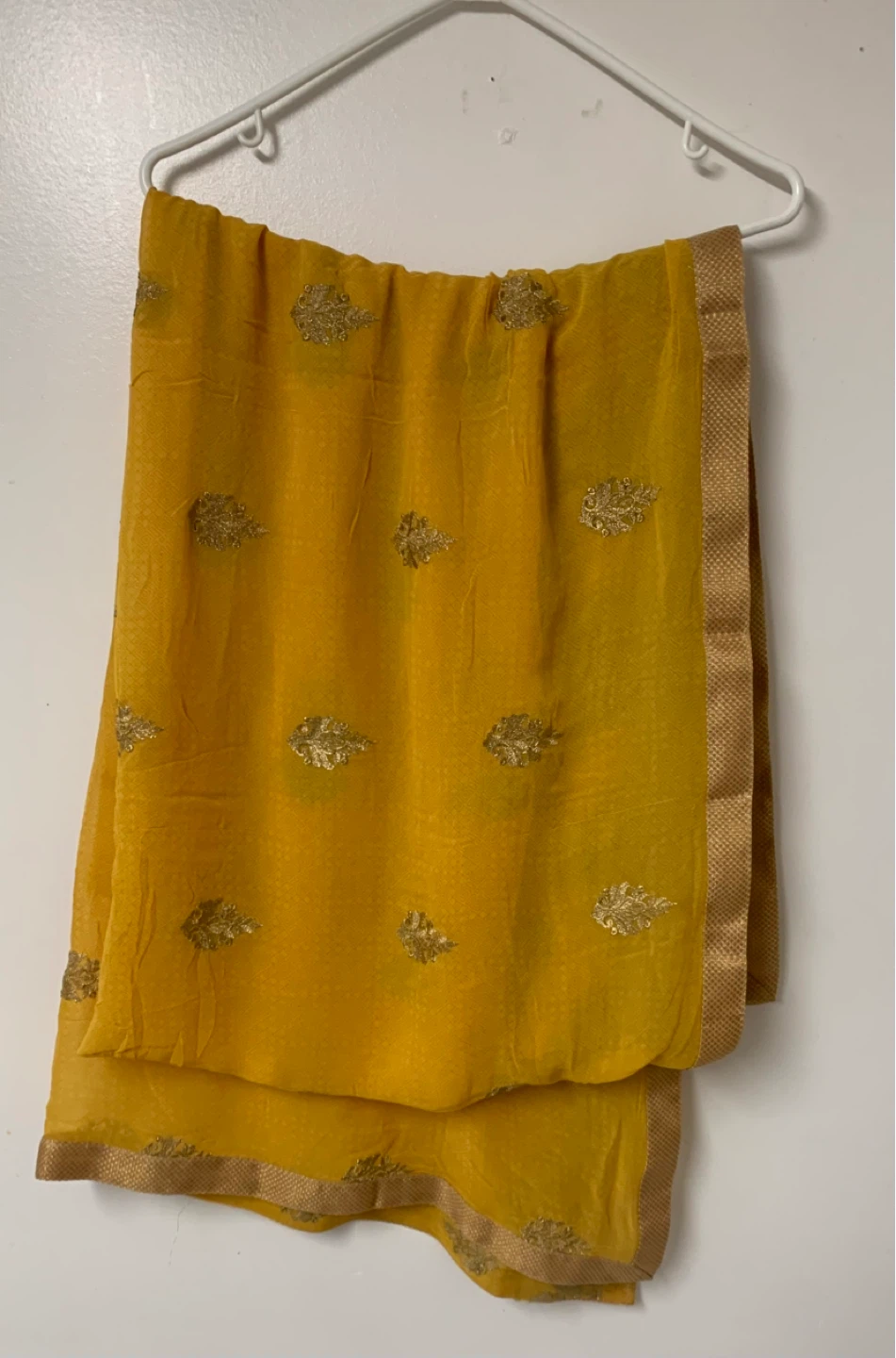 Yellow Embroidered 3-Piece Salwar Kameez Set - photo 3