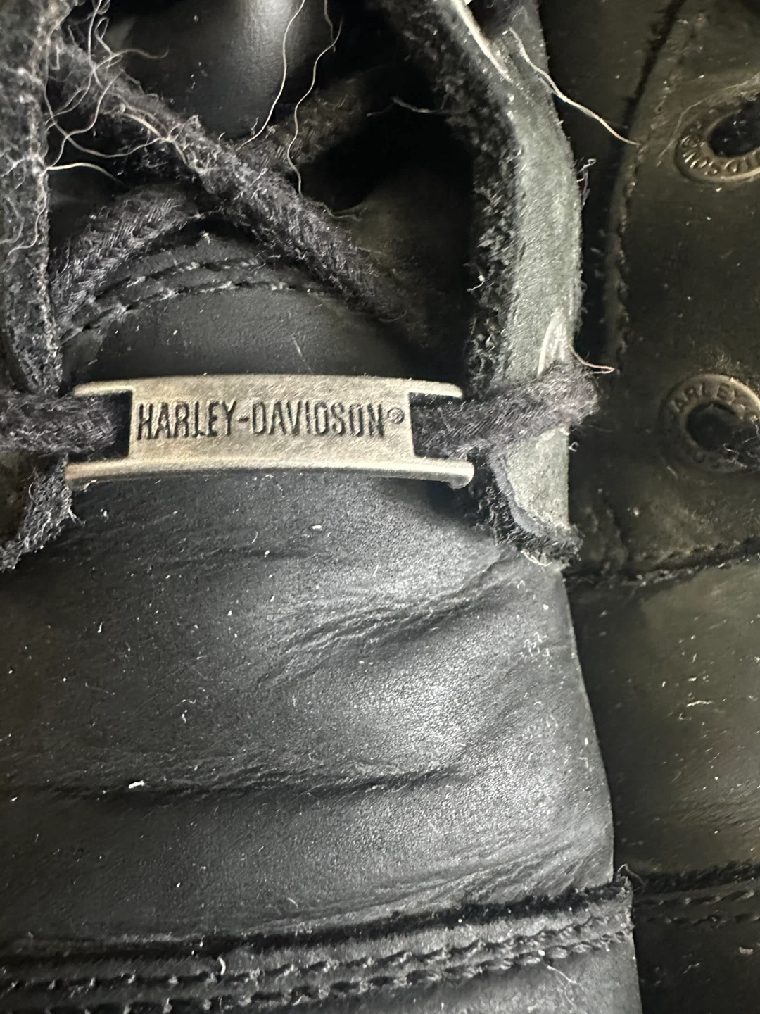 Harley  Davidson  Leather Lace-Up bike Boots - Women's Size 8 - photo 2