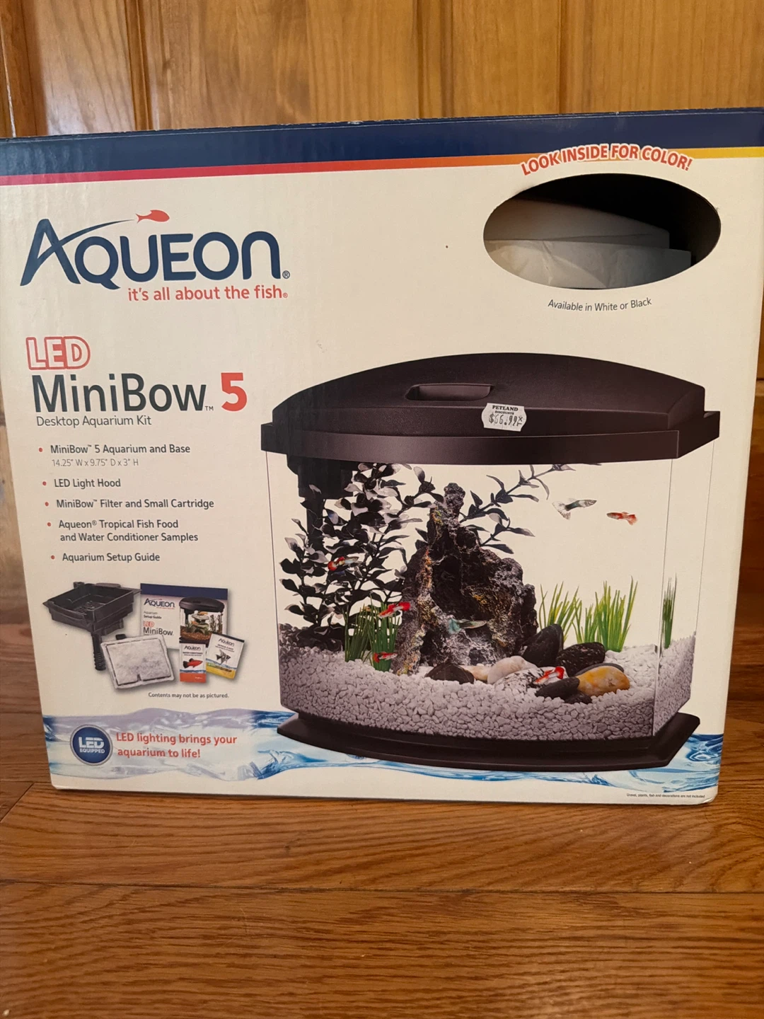 Aqueon LED MiniBow 5 Desktop Aquarium Kit