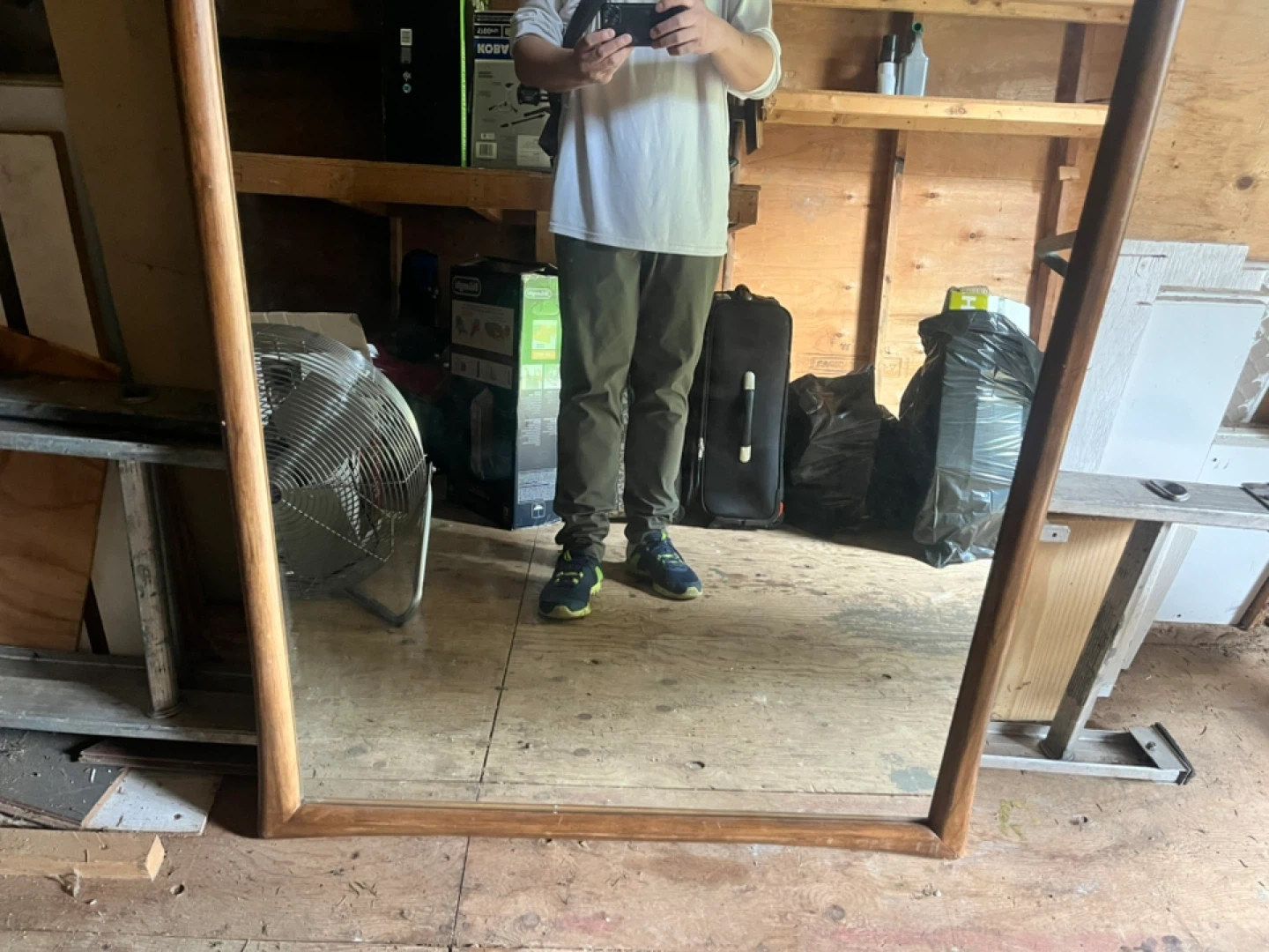 34“ * 58 ” Large wooden framed mirror