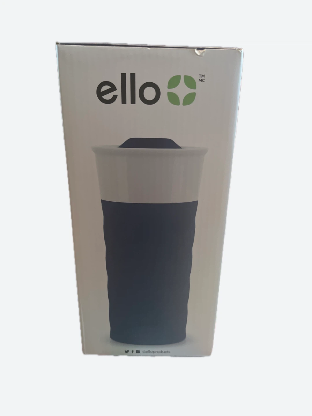 Ello 2-Pack Ceramic Travel Mugs (Grey & Blue) - 473ml/16oz - photo 4