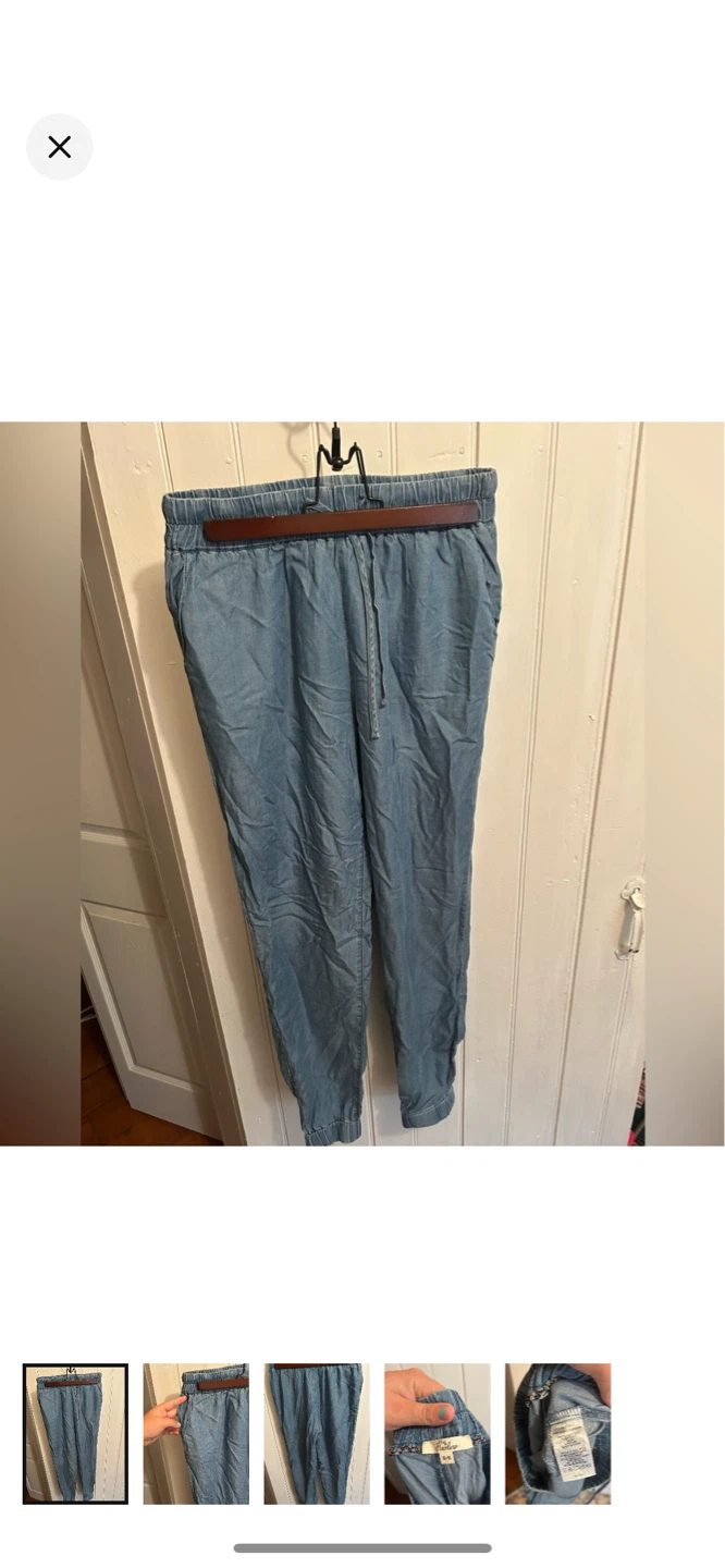 Harlow Women's Light Wash Lyocell Jogger Pants - M