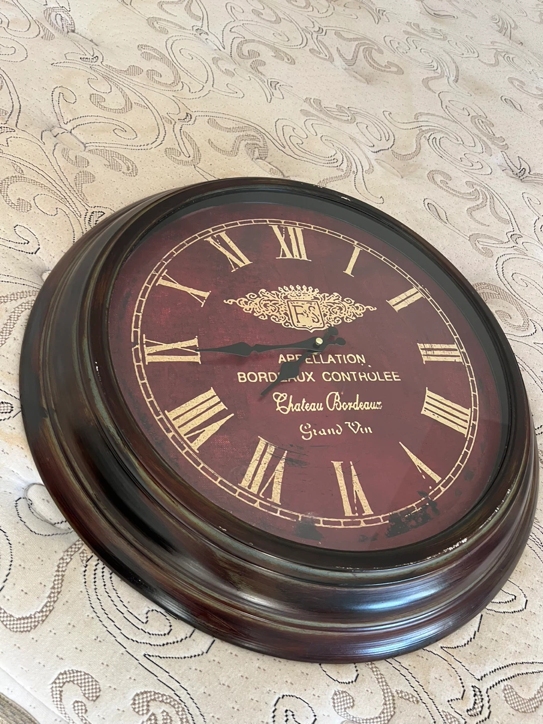 Chateau Bordeaux Grand Vin Wall Clock