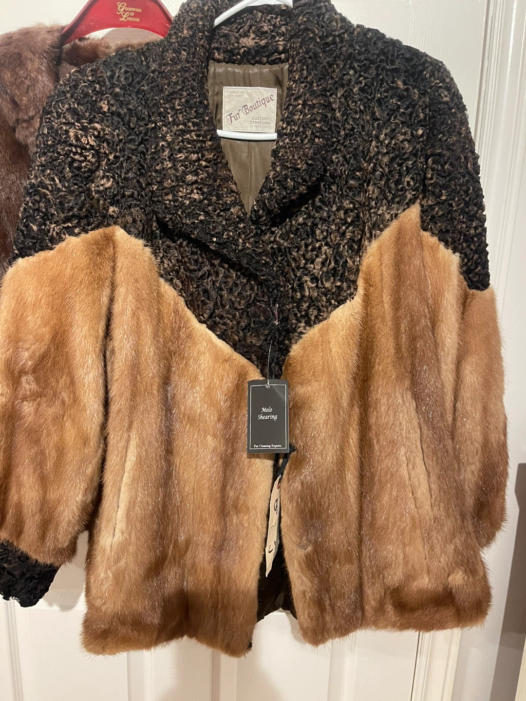 Fur Boutique Shearling and Persian Lamb Coat
