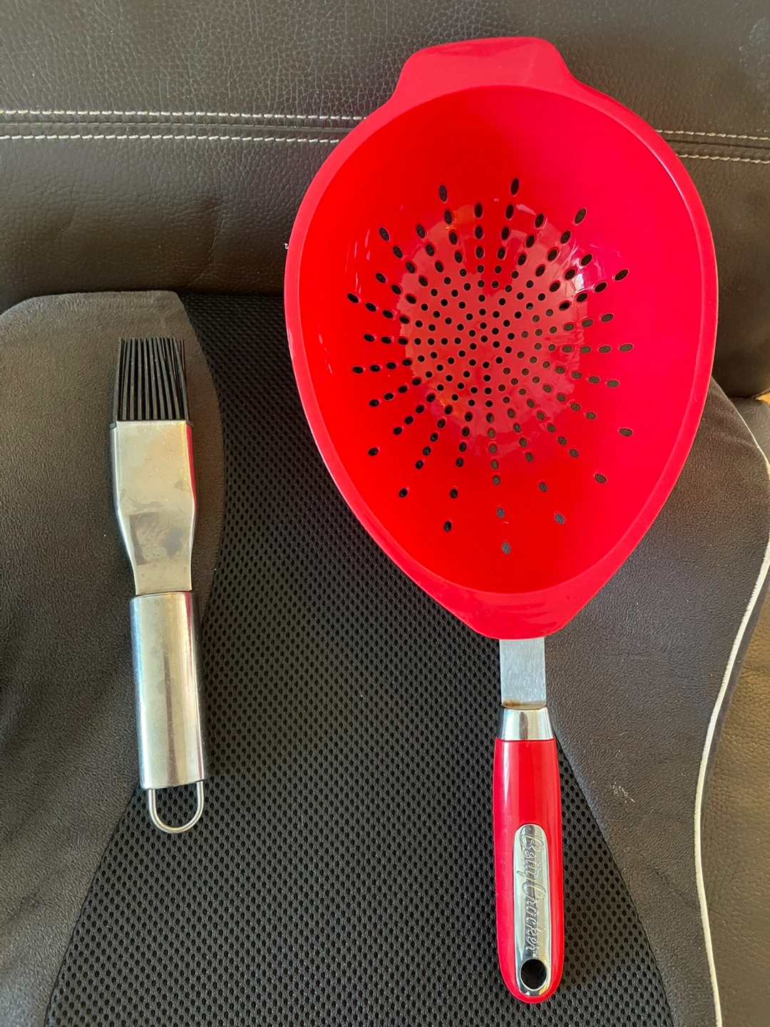 Red Colander and Basting Brush Set