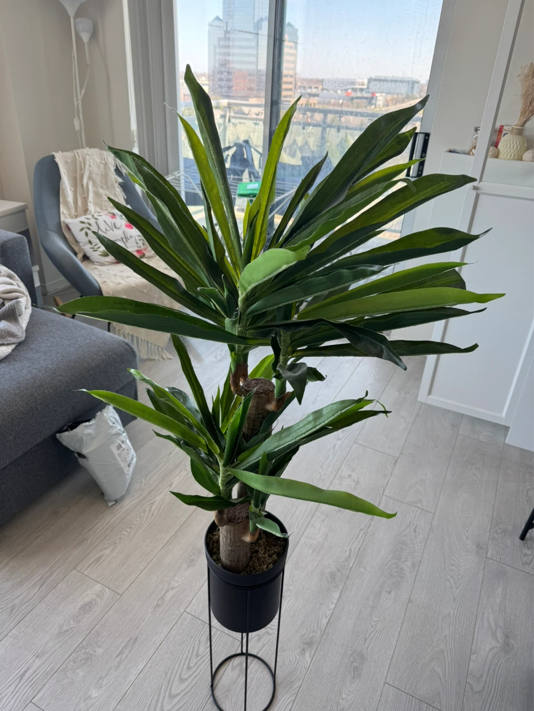 Artificial Plant in Black Pot - photo 2