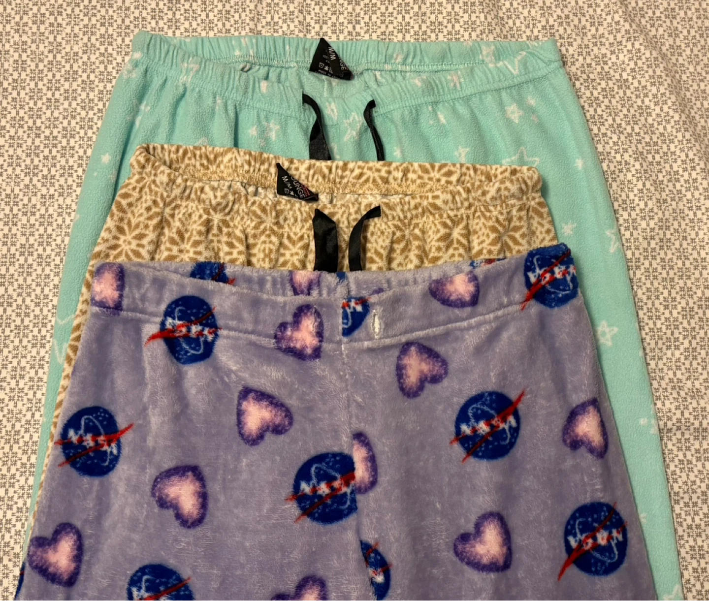 ✨✨Fleece Pajama Pants (3 Pairs) Size M