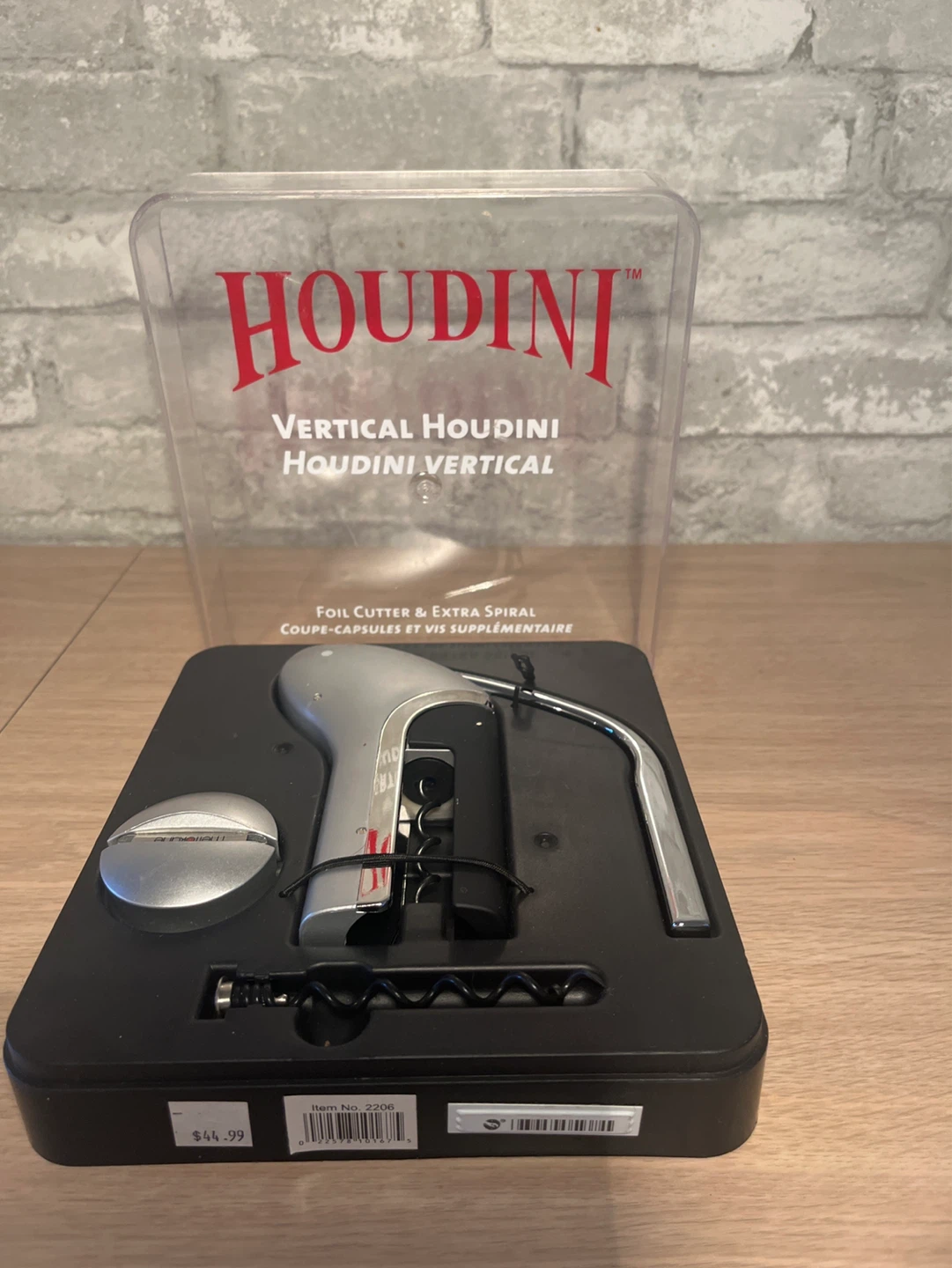 Houdini Vertical Corkscrew with Foil Cutter