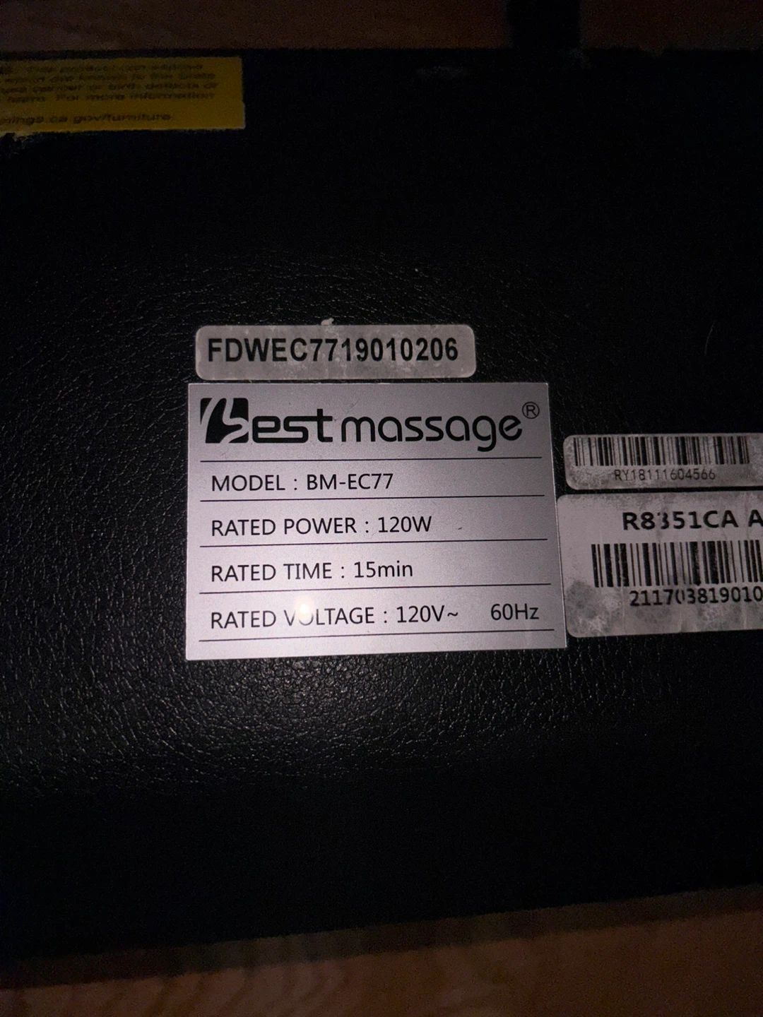 Bestmassage BM-EC77 Massage Chair - photo 2
