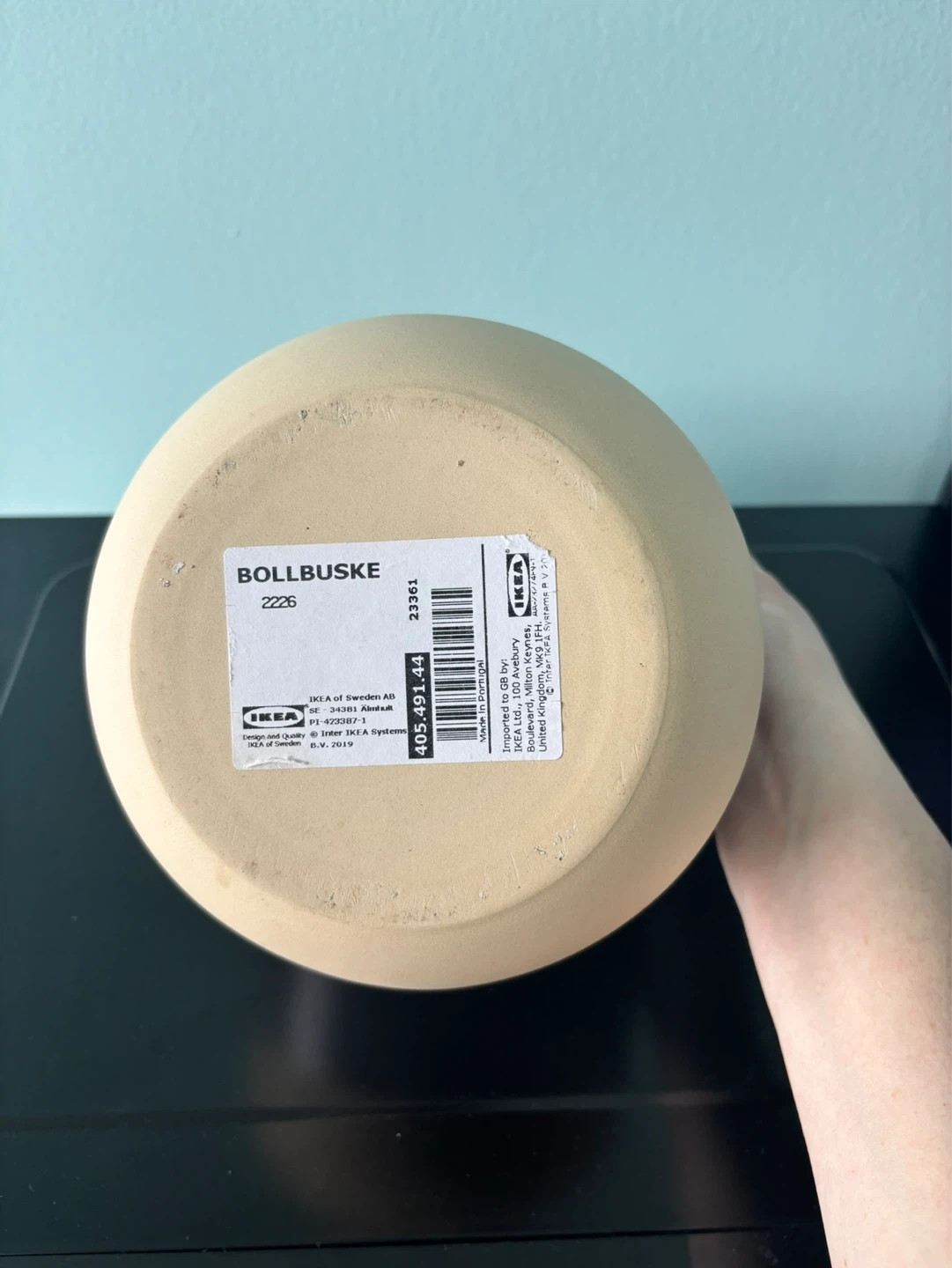 IKEA BOLLBUSKE Ceramic Planter Pot - photo 3
