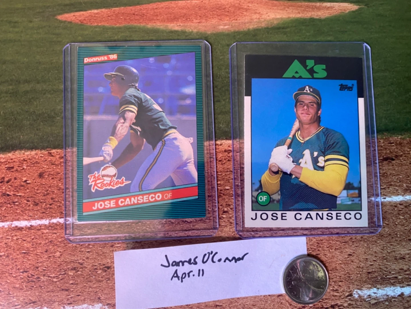 Jose Canseco 1986 Donruss RC & 1986 Topps Card Lot