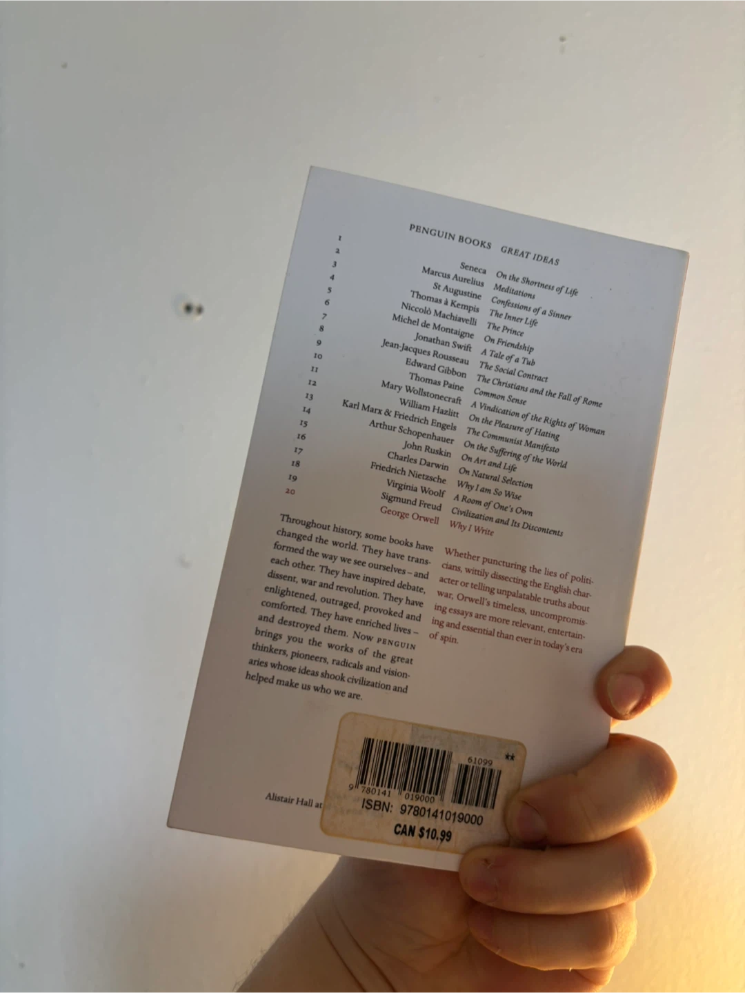 George Orwell Why I Write Penguin Books Great Ideas Paperback - photo 2