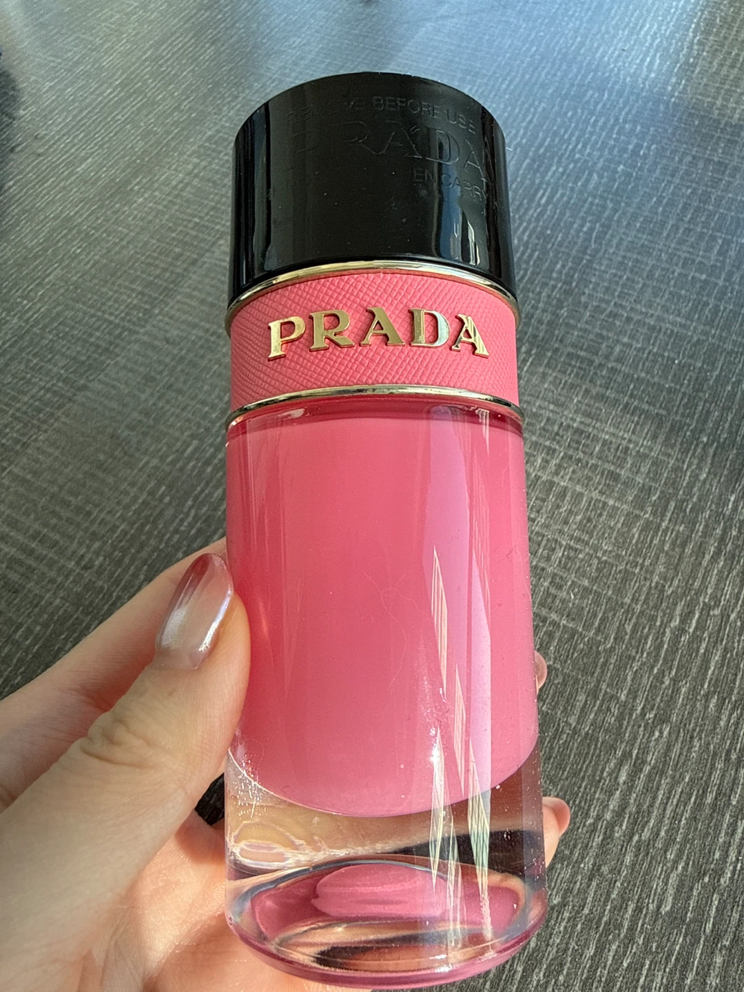 Empty perfume bottle