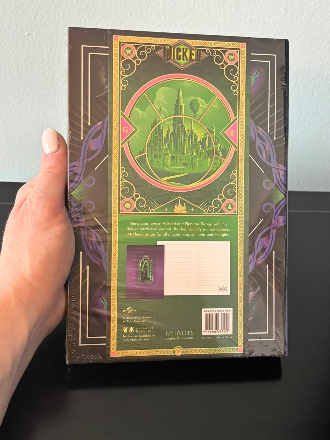 Wicked Elphaba Thropp Hardcover Journal - photo 3