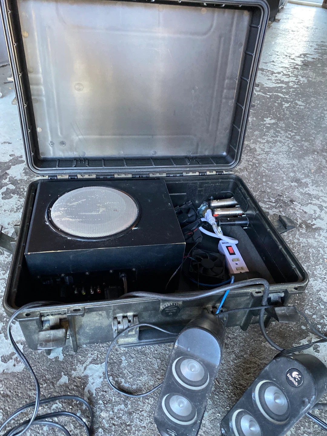 Fancy Speaker System with Portable Case