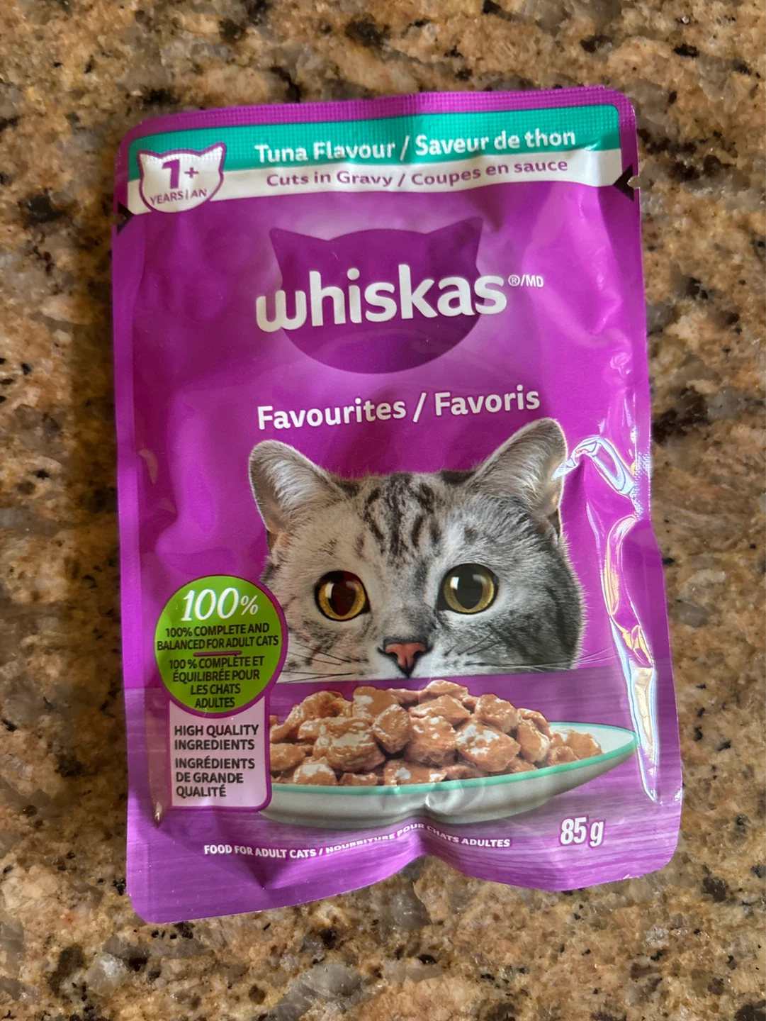 Whiskas Favourites Tuna Flavour Cat Food Pouch - 85g