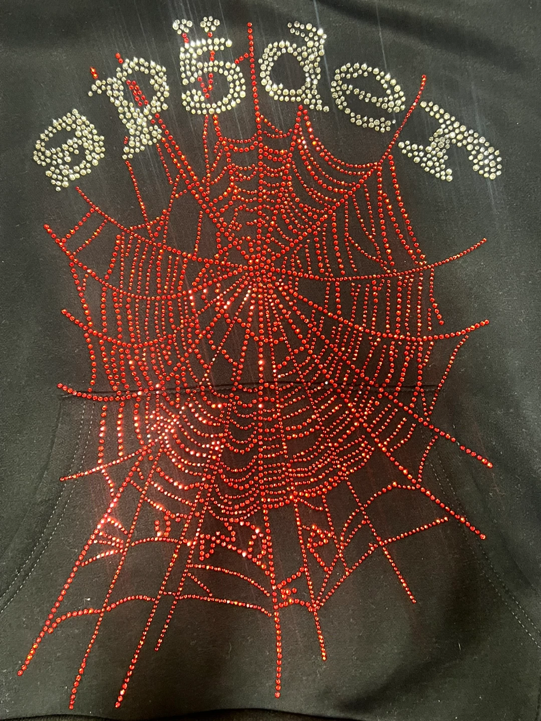 Spider Worldwide Hoodie Rhinestone Spiderweb Black - photo 4