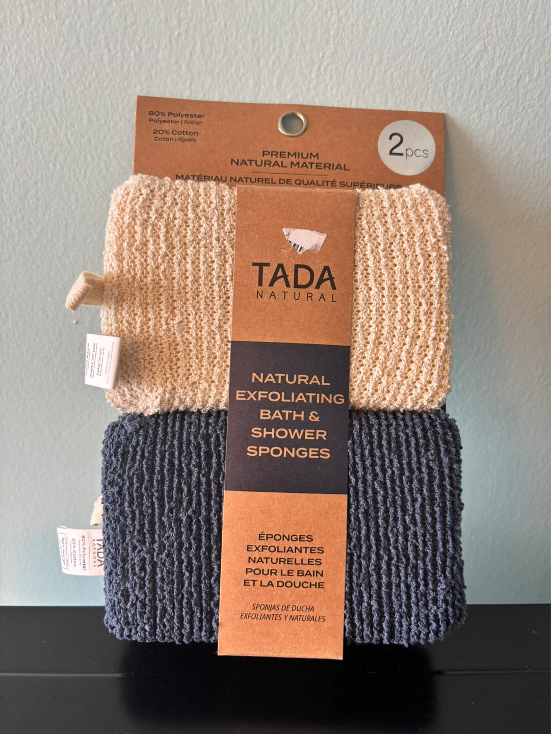 Tada Natural 2pc Bath & Shower Sponges
