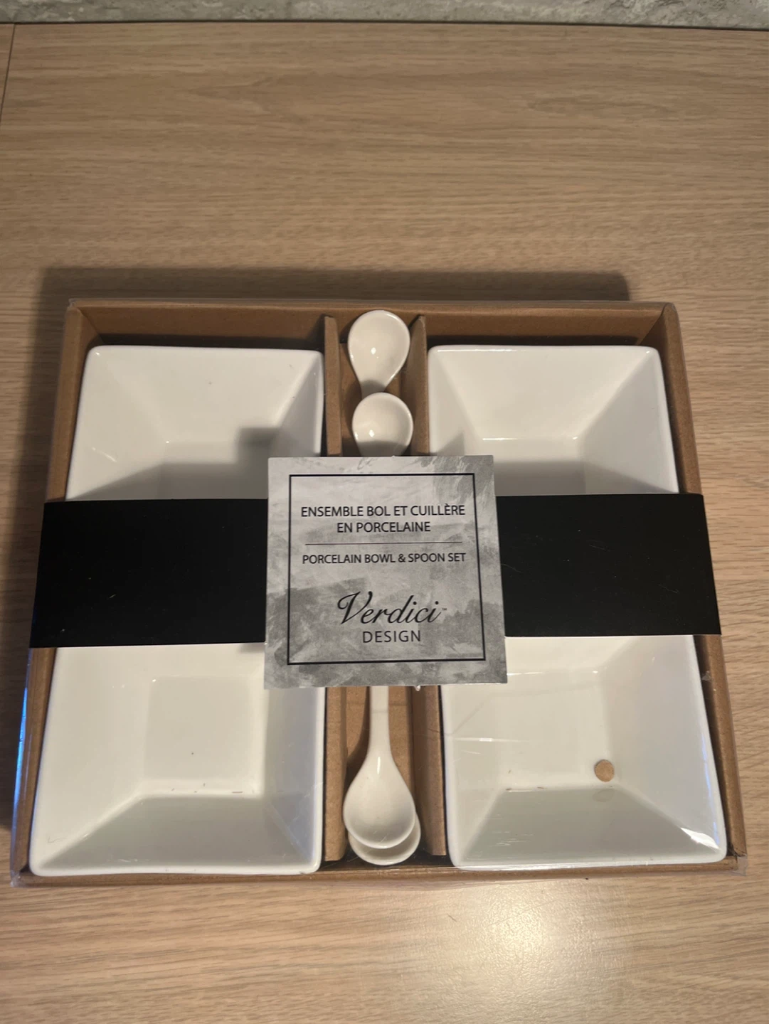 Verdici Design Porcelain Bowl & Spoon Set - photo 2