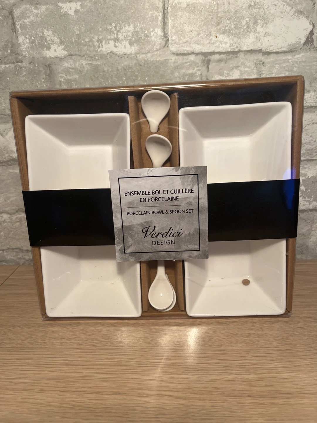 Verdici Design Porcelain Bowl & Spoon Set