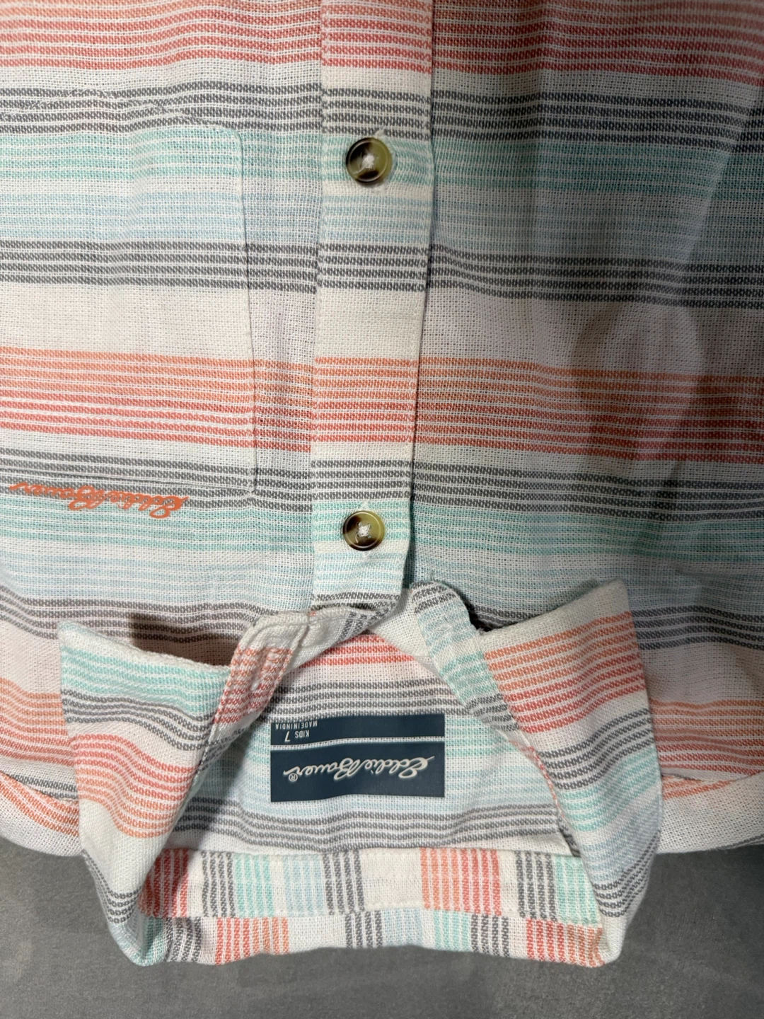 Eddie Bauer Striped Button-Up Shirt - Size L - photo 2