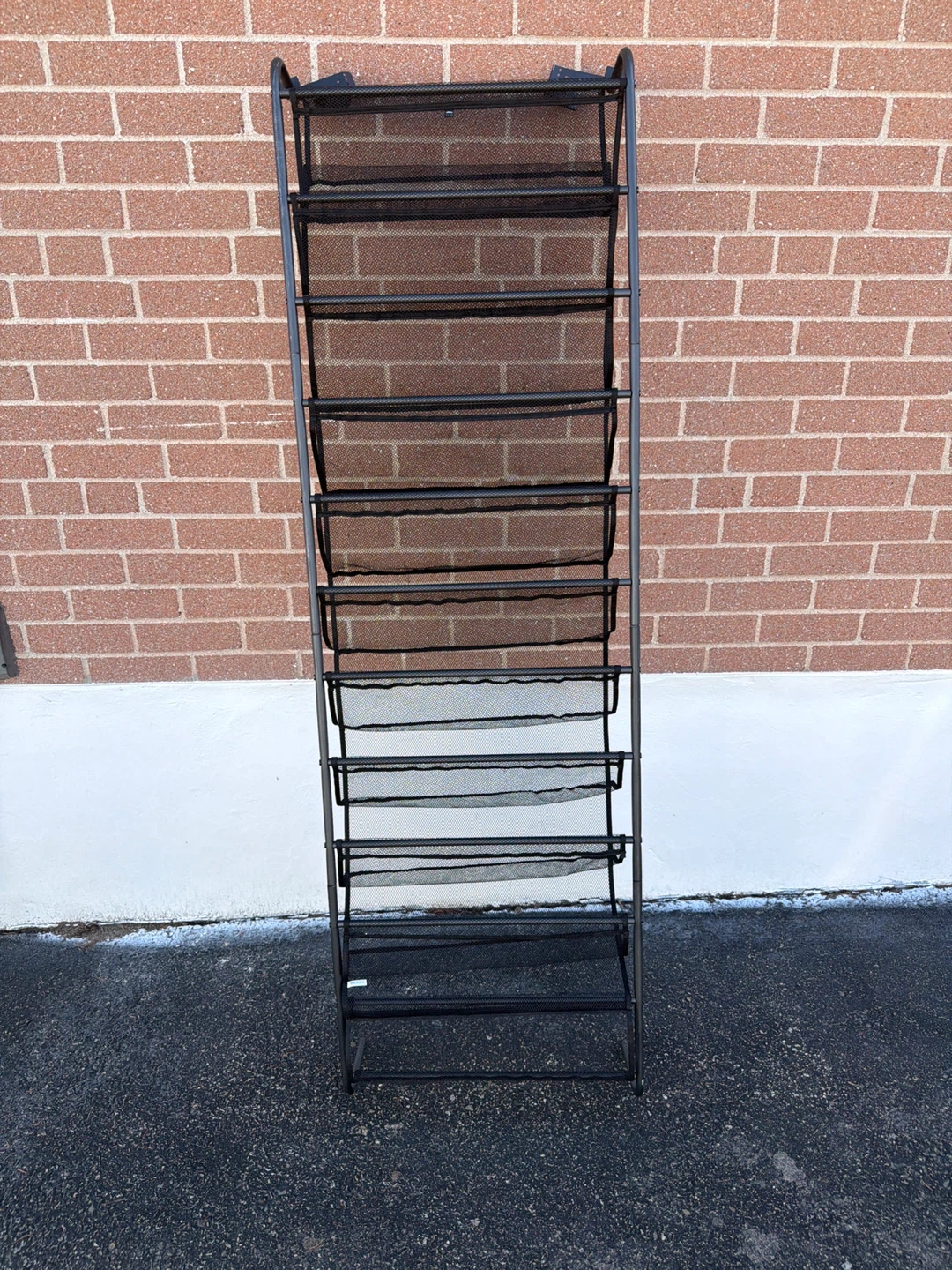 10-Tier Metal Mesh Shoe Rack Organizer