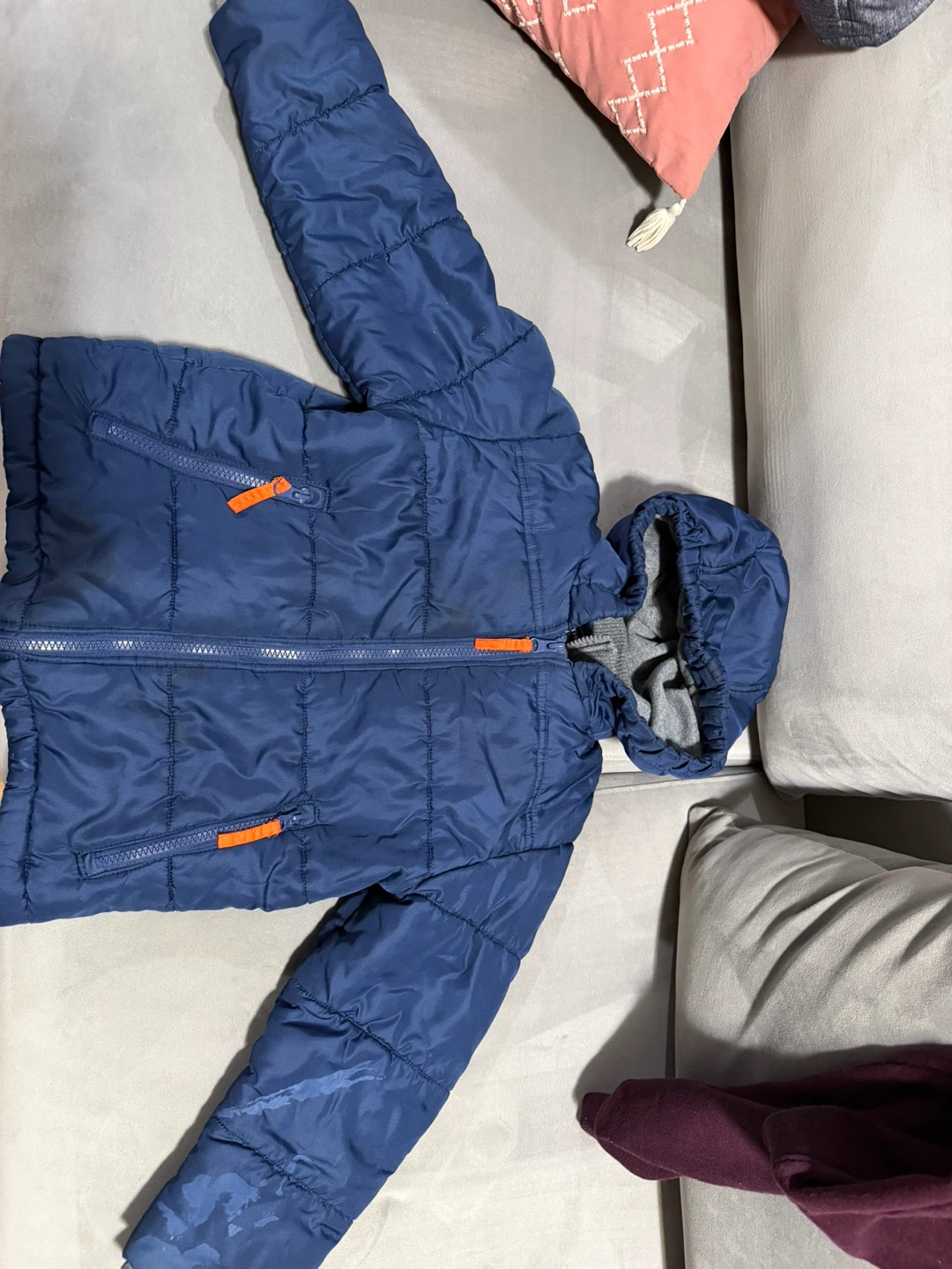 Rothschild Boys Blue Puffer Jacket Size M (8)