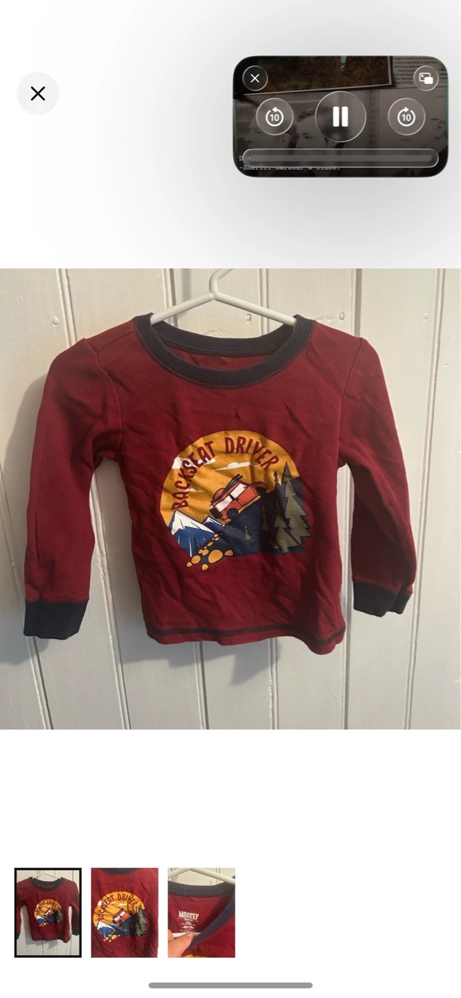 Monkey Bars Toddler Boys "Backseat Driver" Long Sleeve Shirt 24M