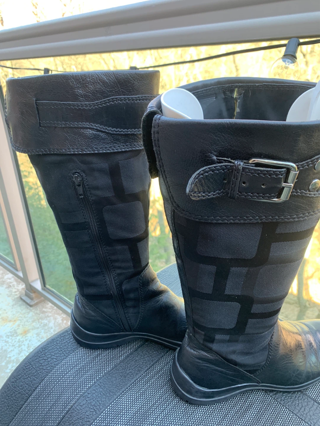 Size 8.5 NWT America Black Knee-High Boots Size 8.5