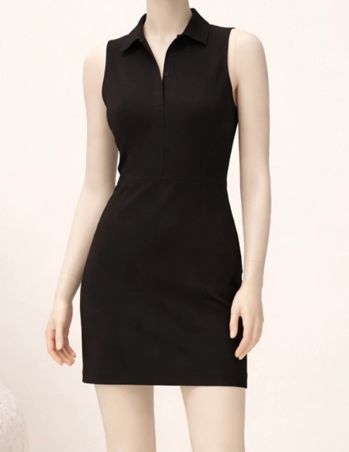 LOLE Women's Black Sleeveless Shirt Dress XS/TP