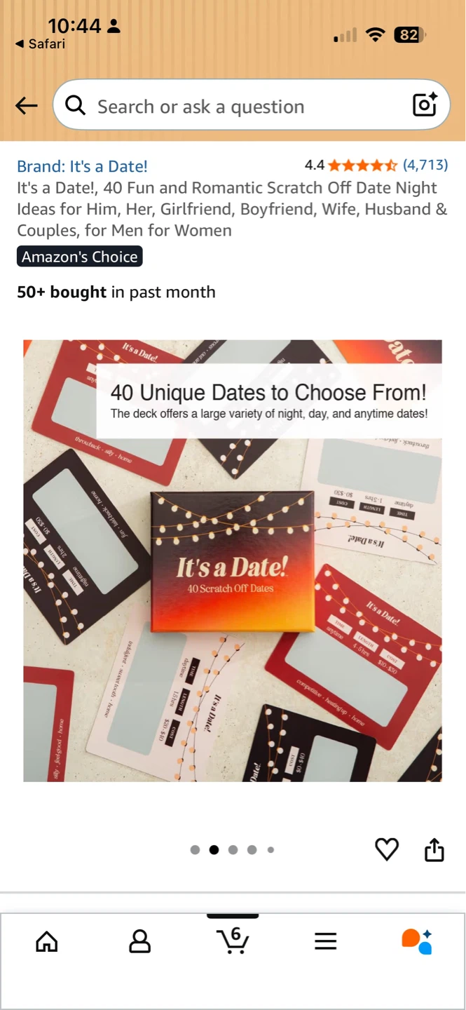 It's a Date! 40 Scratch Off Dates Game - photo 5