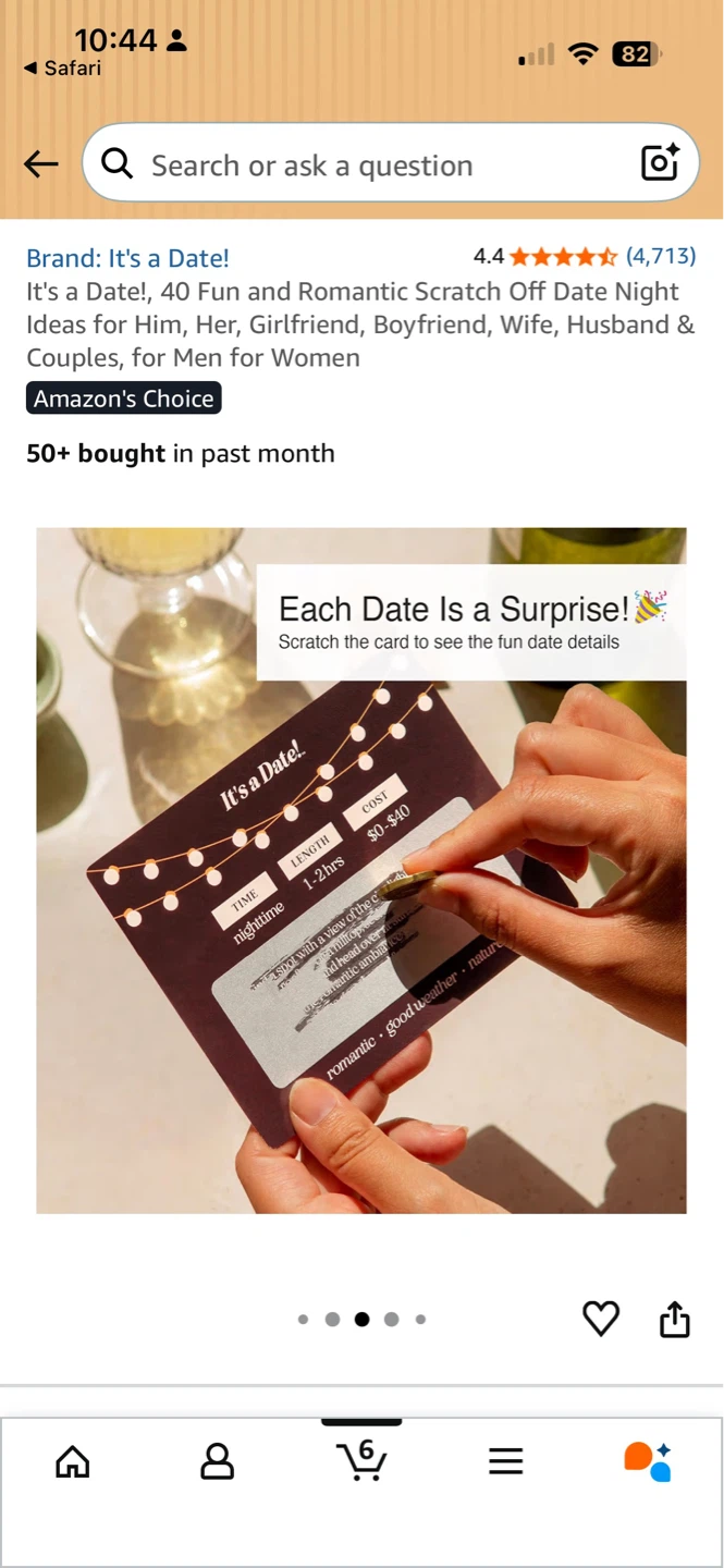 It's a Date! 40 Scratch Off Dates Game - photo 3