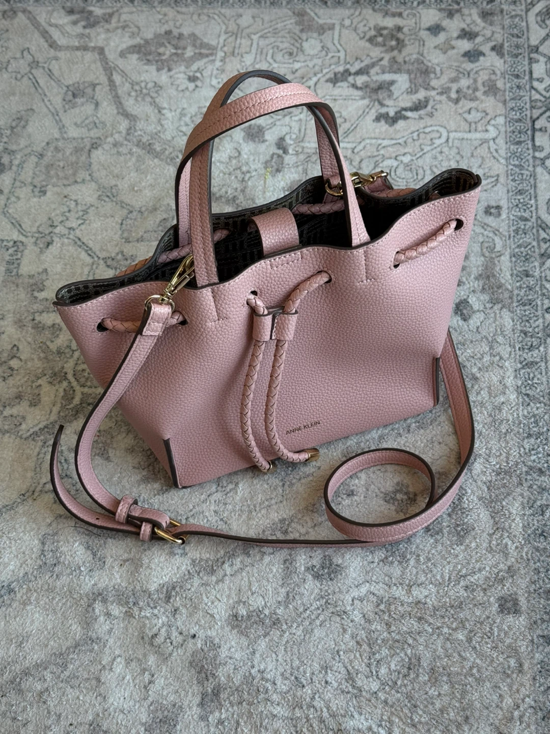 Anne Klein Pink Bucket Bag