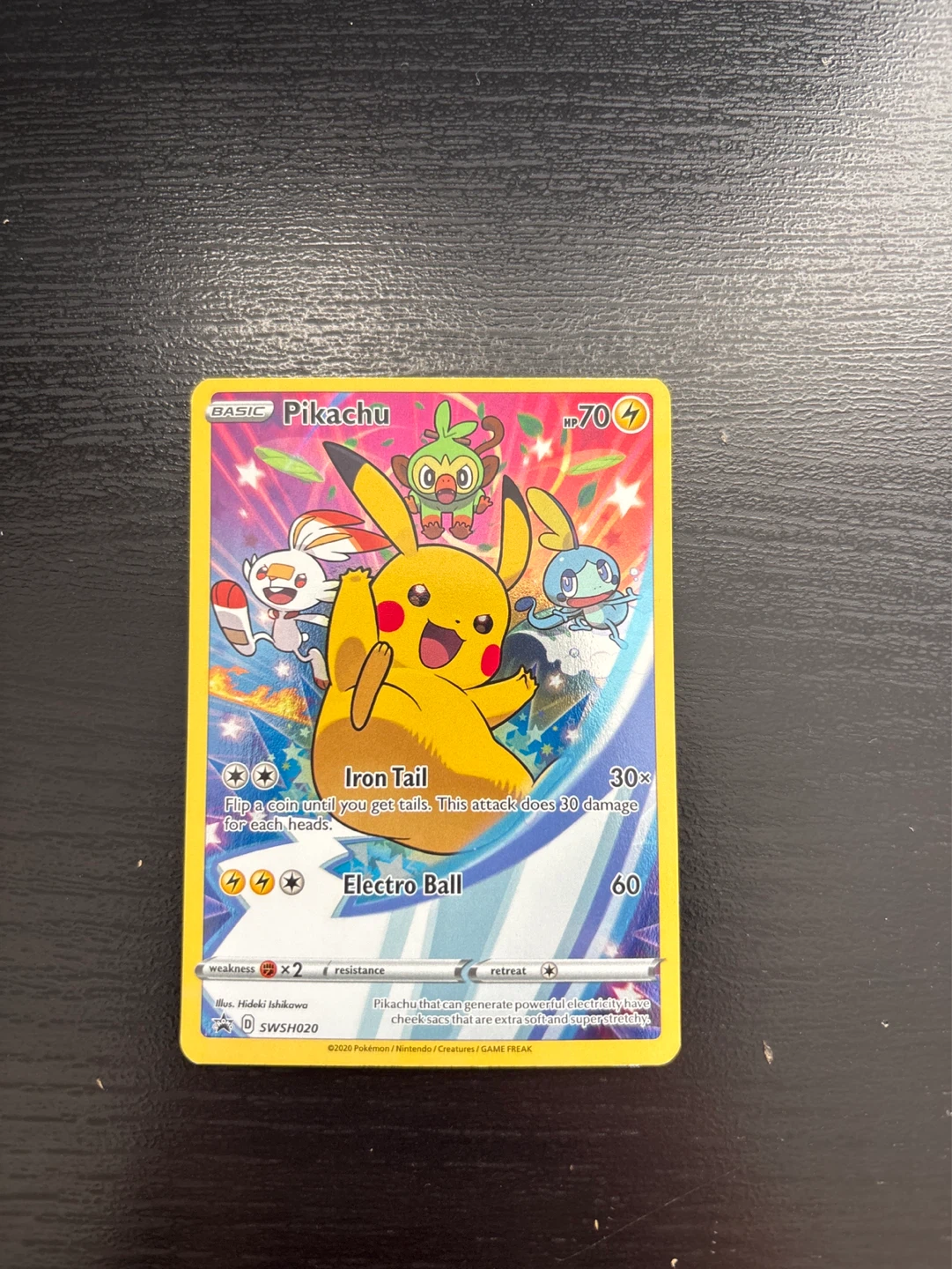 Pokemon TCG Pikachu Card SWSH020