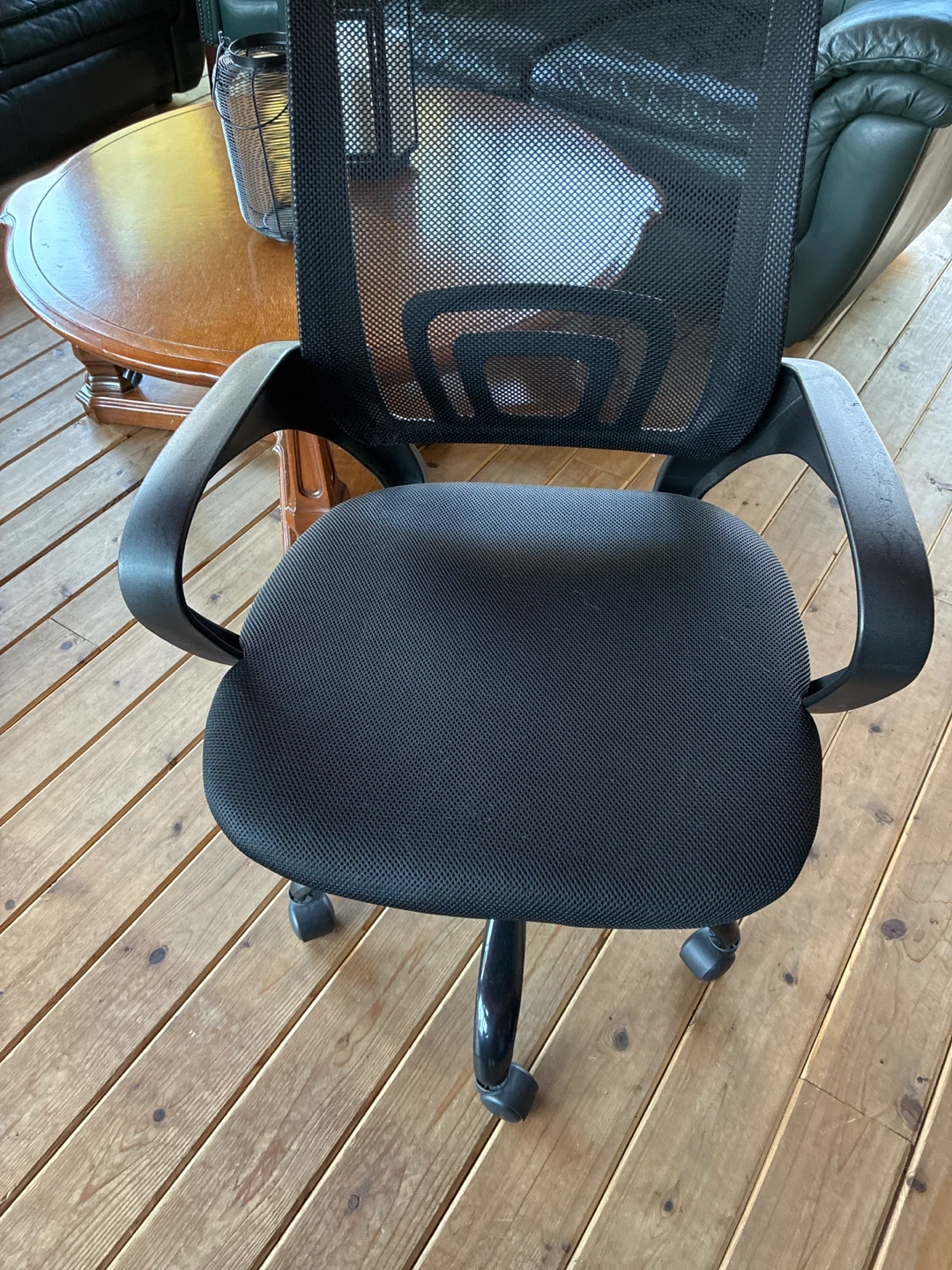 Black Office Chair with Mesh Back - photo 2