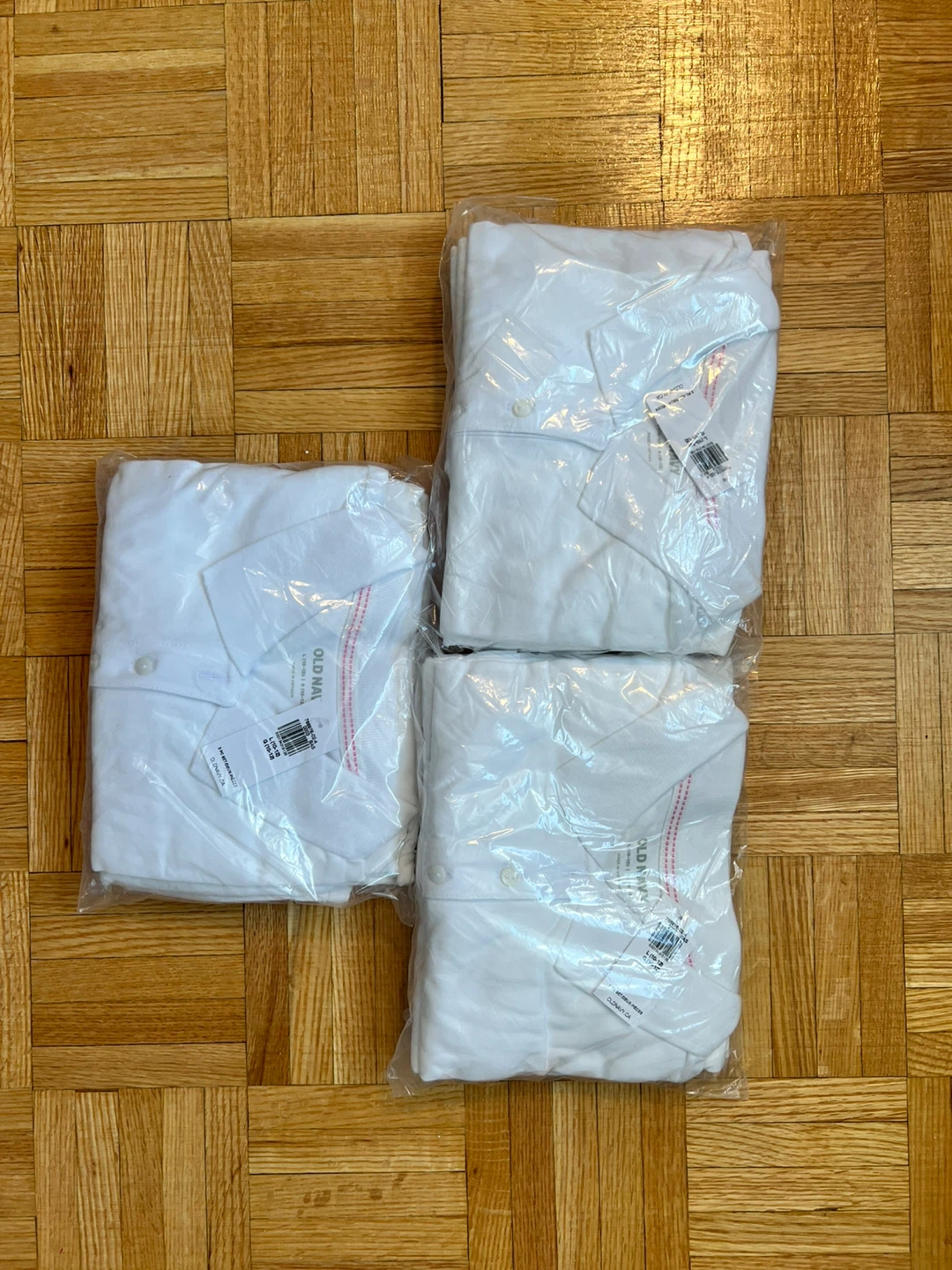 8 New Old Navy White Polo Shirts - photo 2