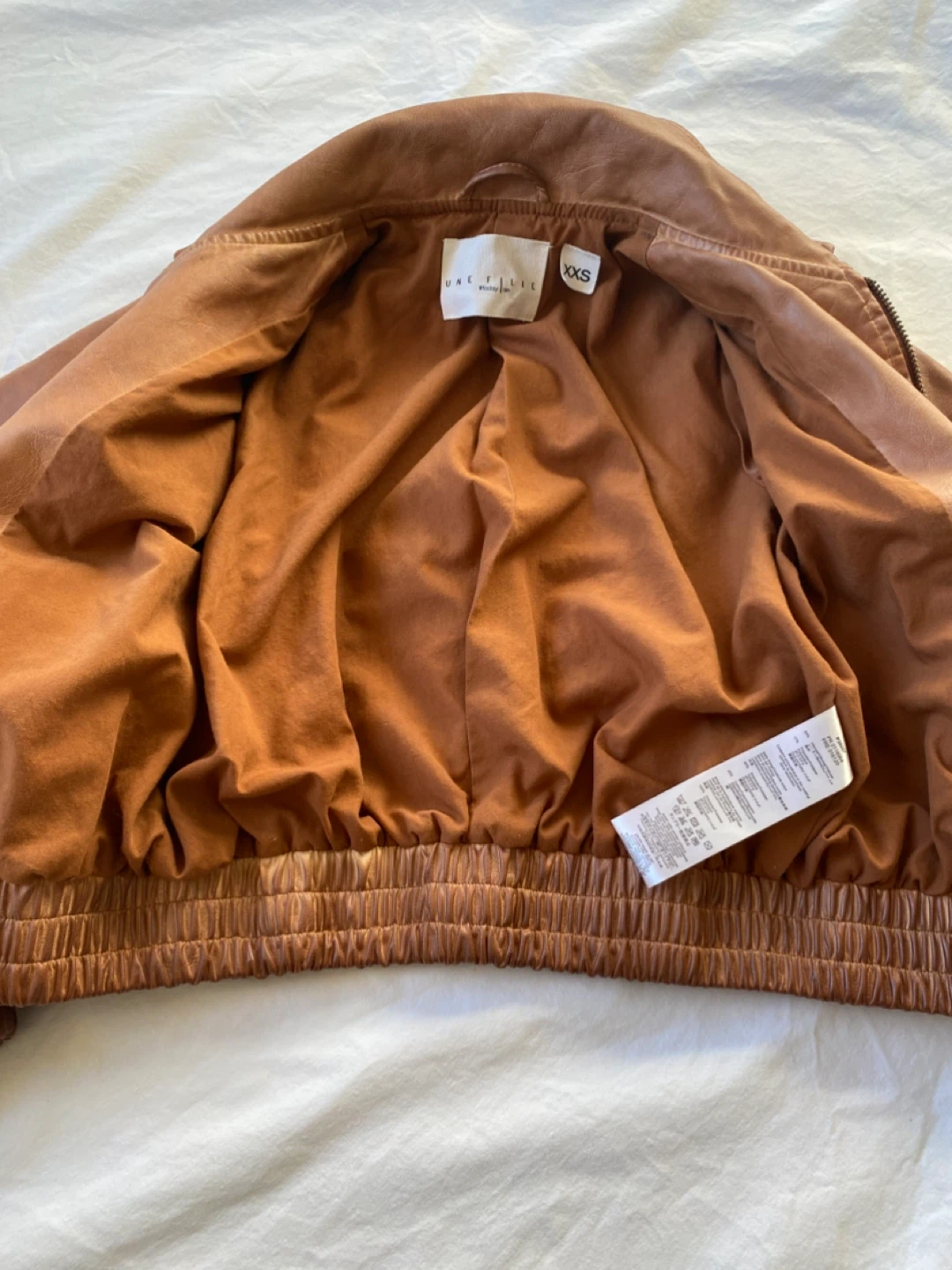 Kids Brown Bomber Jacket size 5-6 yrs - photo 4