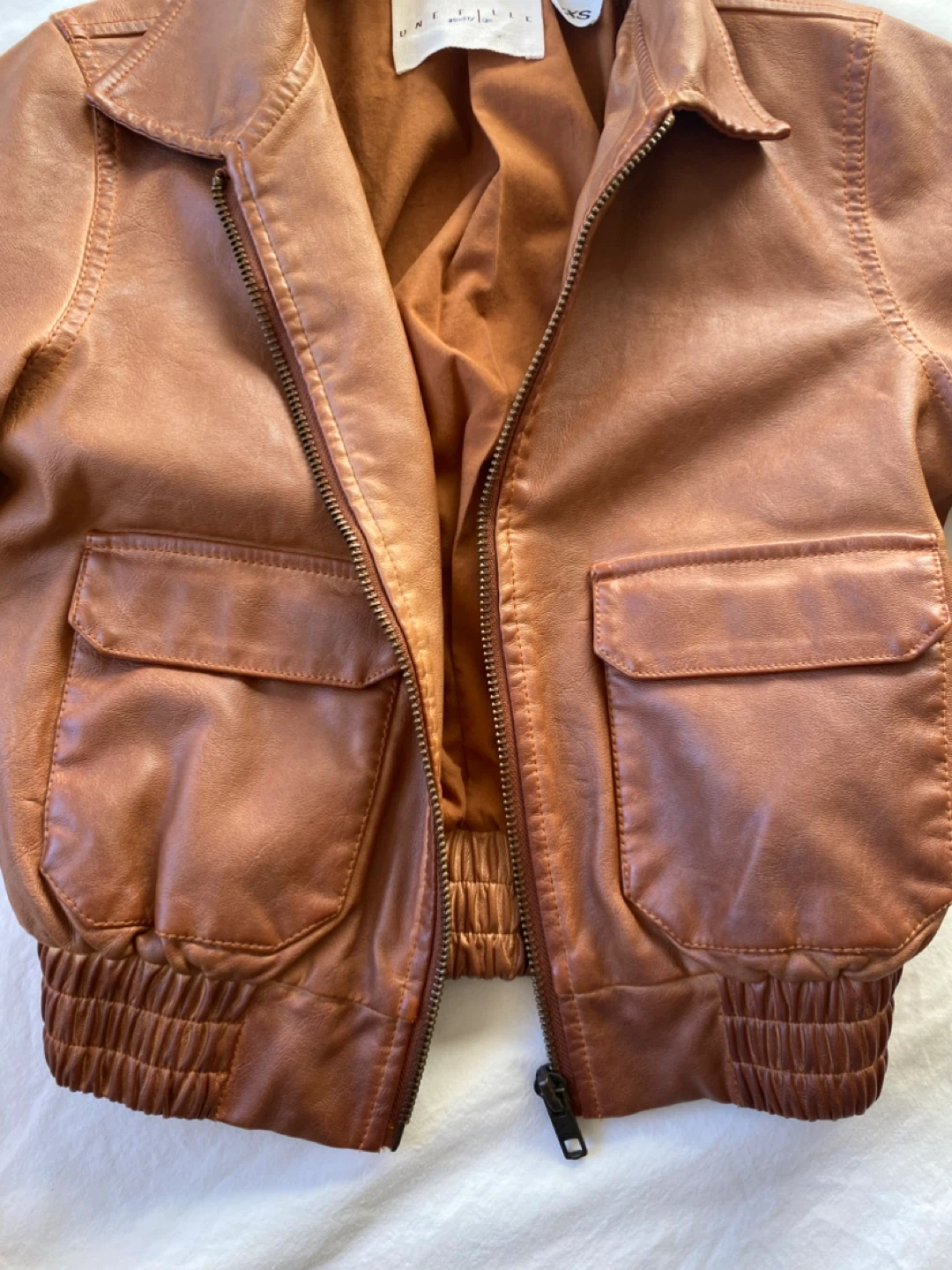 Kids Brown Bomber Jacket size 5-6 yrs - photo 3