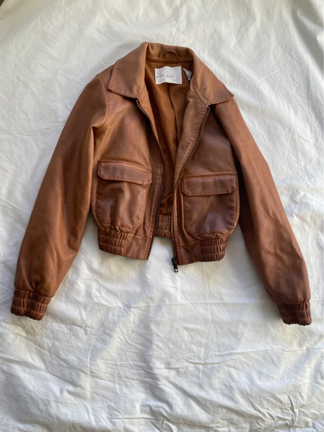 Kids Brown Bomber Jacket size 5-6 yrs