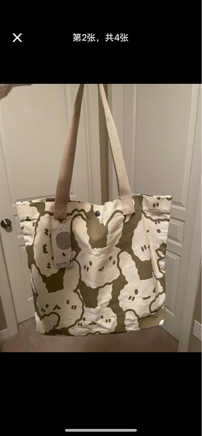 Canvas Tote Bag with Cute Print - photo 3
