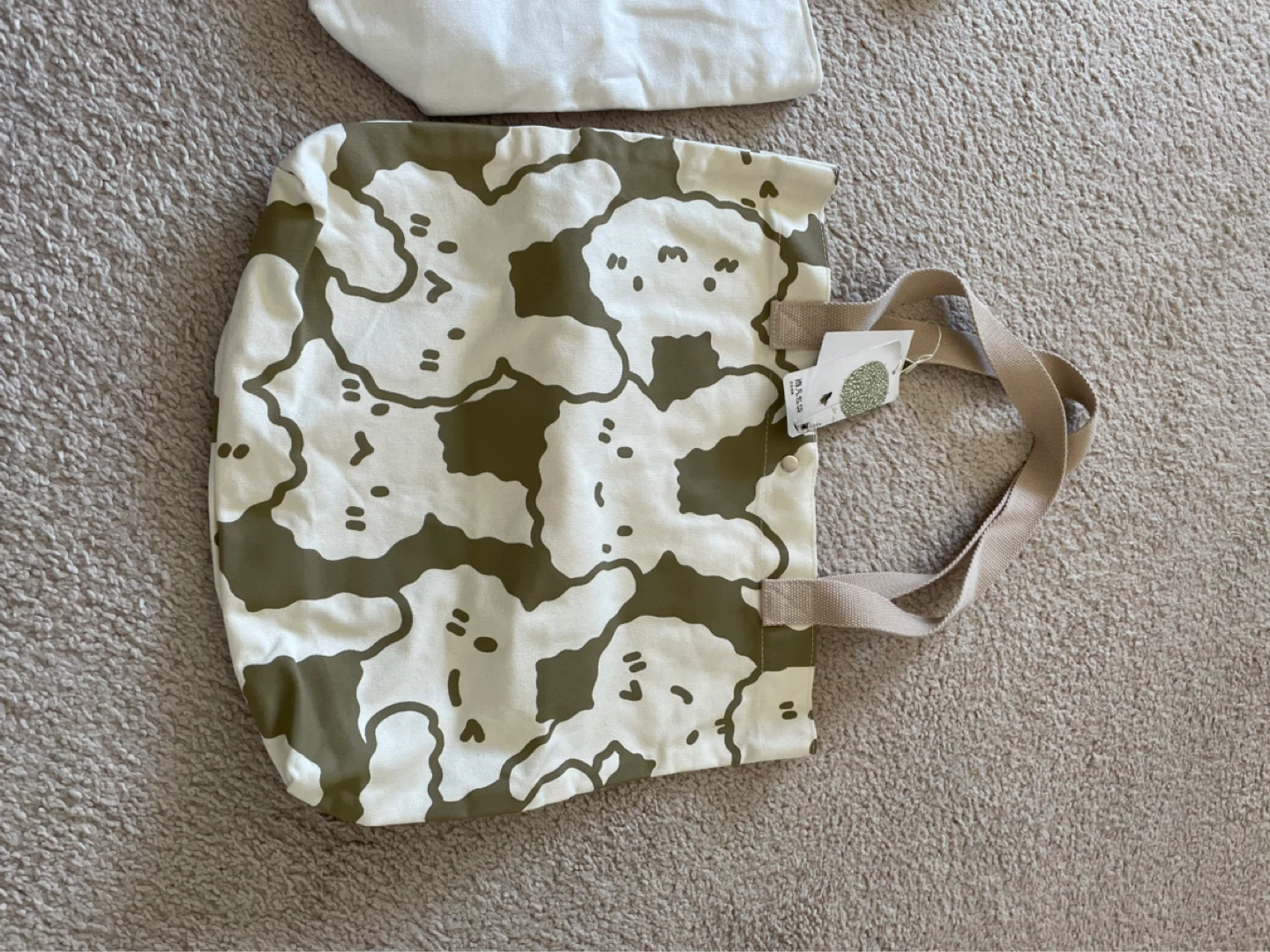 Canvas Tote Bag with Cute Print - photo 2