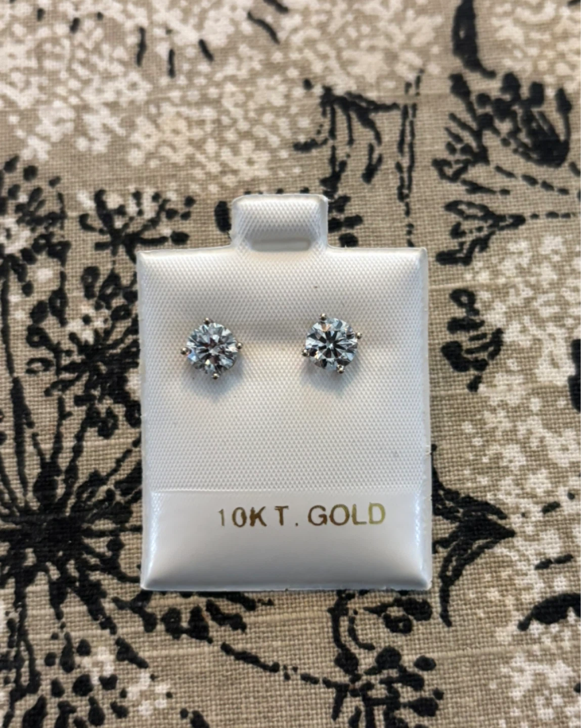 2.04CT Lab Grown Diamond Stud Earrings 10K White Gold - photo 3
