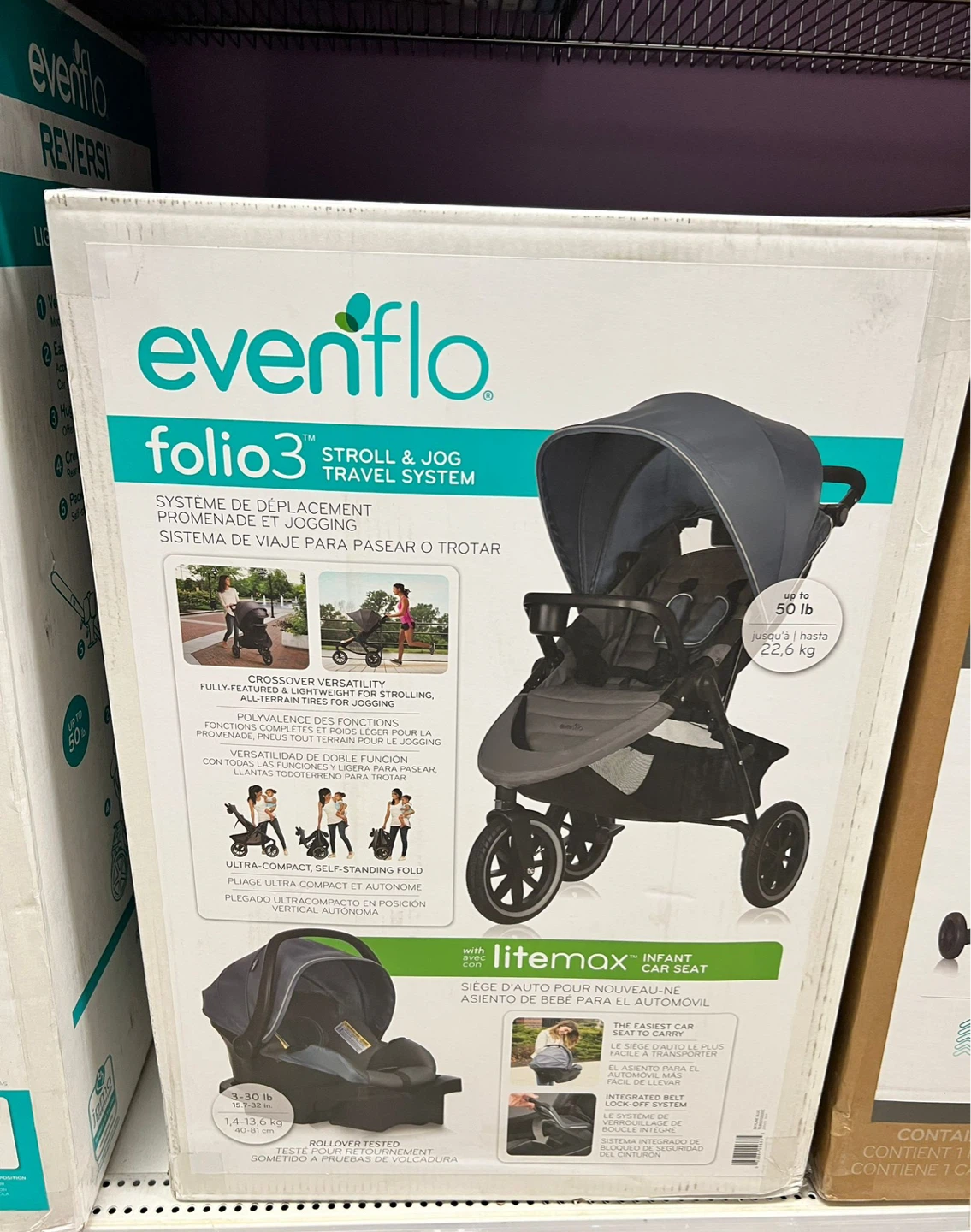Brand New Evenflo Folio3 Stroll & Jog Travel System